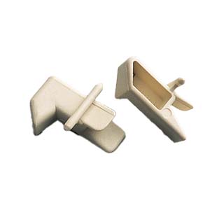 1 PAIRE CROCHETS SP317 BEIGE POUR RAST-ROLLO & BAIE S4 SEITZ
