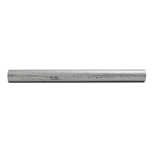 1 TUBE 1,6/3M FER FORGE Ø19 ARGENT BROSSE NOIR