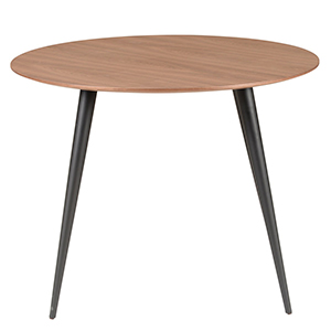 1 TABLE REPAS RONDE Ø100CM HAUTEUR 75CM EN NOYER