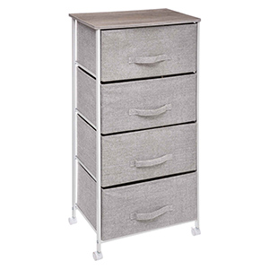 1 MEUBLE DE RANGEMENT 4 TIROIRS SUR ROULETTES