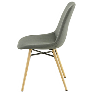 1 CHAISE GRIS FONCE MAY L46 X P57,5 X H83,5
