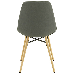 1 CHAISE GRIS FONCE MAY L46 X P57,5 X H83,5