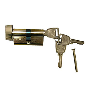 1 BARILLET DE SERRURE EUROLOCK "M" L60MM (30/30) AVEC 3 CLES