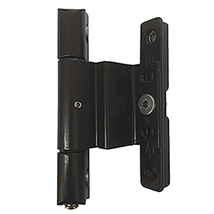 1 CHARNIERE DE PORTE A FEUILLURE REGLABLE MARRON