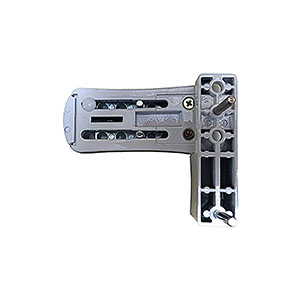 1 CHARNIERE BLANCHE REGLABLE POUR PORTES PVC