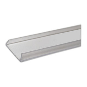 1 MOULURE EN "U" TRANSPARENTE 18MM X LG 2,5M