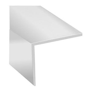 1 MOULURE EN "L" TRANSPARENTE 19MM X 19MM LG 2,5M