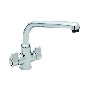1 ROBINET MELANGEUR CUISINE MONOBLOC CHROME BEC ORIENTABLE