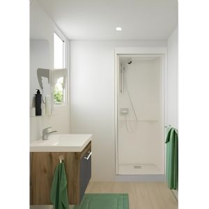 1 CAB DE DOUCHE ARTEMIS PROFILE BLANC 100X80 HAUTEUR 2040 MM