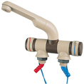 ROBINET MELANGEUR COMPACT BEIGE/MARRON