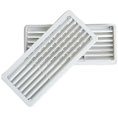 GRILLE PLASTIQUE 254x105 AVEC MOUSTIQUAIRE BLANC