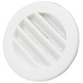 GRILLE PLASTIQUE Ø60 MM BLANC RAL 9002