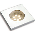 SPOT A LEDS 10,5 ; 16,5V ENCASTRE FIXE ARGENT