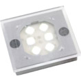 SPOT A LEDS 10,5 ; 16,5V ENCASTRE FIXE ARGENT