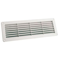 GRILLE PLASTIQUE BLANCHE 370x120 AVEC MOUSTIQUAIRE