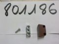 1 FERRURE ASSSEMBLAGE MARRON EN PLASTIQUE AVEC RENFORT ACIER