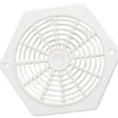 2 GRILLES PLASTIQUE Ø75 BLANCHES