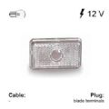 FEU 130 PLR POSITION AVANT + CATADIOPTRE SOCLE BLANC JOKON