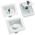 1 BOITIER COUPELLE DE REMPLISSAGE D'EAU A CLE BLANC