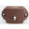 1 SERRURE PUSH-LOCK TOILETTE AVEC ENCOCHES BLANC