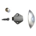 1 SERRURE A PILON ENTRAXE 77 NICKELE MAT
