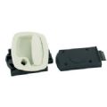 1 SERRURE DE GARAGE CARRE A POIGNEE BLANC