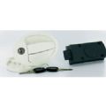 SERRURE OVALE A POIGNEE BLANC -Skin de 1