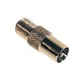 2 ADAPTATEURS FICHE F - COAXIAL MALE 9,5mm