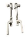 1 PAIRE COMPAS A VIS GRIS ENTRAXE 185mm BAIE CI/ROLLERTEAM