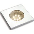 1 SPOT A LEDS 10,5 ; 16,5V ENCASTRE FIXE ARGENT