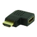 ADAPTATEUR HDMI NOIR ANGLE DROIT A GAUCHE