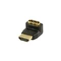 ADAPTATEUR HDMI NOIR COUDE A 2
