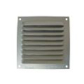 GRILLE ALUMINIUM ANODISE 100x100 MM AVEC MOUSTIQUAIRE