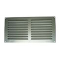 GRILLE ALUMINIUM ANODISE 100x200 MM SANS MOUSTIQUAIRE