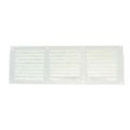 GRILLE ALUMINIUM LAQUE BLANC 100x200 MM AVEC MOUSTIQUAIRE