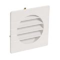 GRILLE EXTERIEURE DE VENTILATION BLANC Ø100 AC MOUSTIQUAIRE