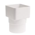 ADAPTATEUR CARRE/ROND BLANC SQUARE LINE