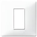 PLAQUE DE FINITION SIMPLE BLANCHE POUR 1 MODULE