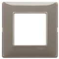 PLAQUE SIMPLE GRISE 2X1
