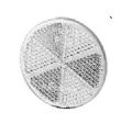 2 CATADIOPTRES BLANCS Ø 60 ADHESIF