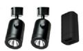 1 KIT DE DÉMARRAGE 2X LANCIANO SPOTLIGHT DROITS NOIR + USB