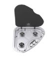 1 RECHAUD BASIC LINE 330 DROIT GRILLE FONTE