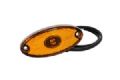 1 FEU DE GABARI LED OVAL ORANGE 12/24V FLAPOINTII EMBAS NOIR
