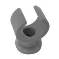 1 COLLIER ATTACHE TUBE PLASTIQUE GRIS Ø 15-17MM