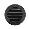 *1 GRILLE DIA 77MM PLASTIQUE NOIR AVEC MOUSTIQUAIRE*