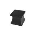 *1 BOUTON PUSH LOCK CARRE POUR ROSACE 355055 NOIR MAT*