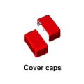 1 PAIRE DE CAPUCHONS L 250 ROUGE