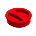 1 BOUCHON ROUGE Ø 120 MM - FILETAGE MALE