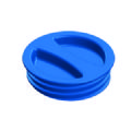 1 BOUCHON BLEU Ø 120 MM - FILETAGE MALE