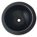 1 LAVABO MINI ROND Ø 290 MM, NOIR SATINÉ